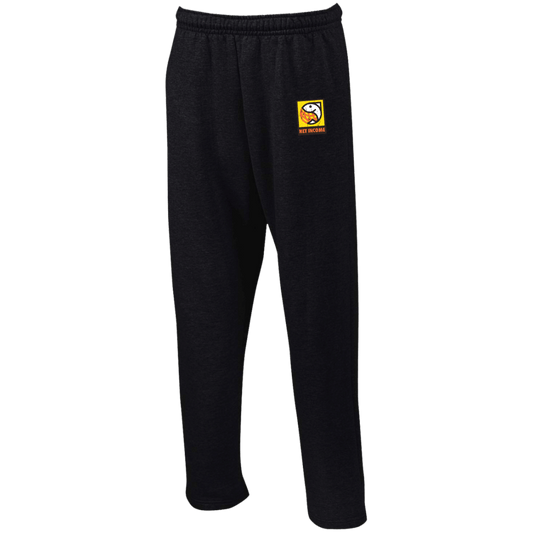 NET INCOME Open Bottom Sweatpants with Pockets